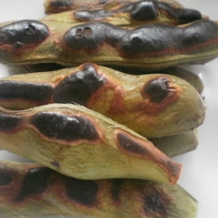 グリルでそら豆焼けばそのままでもOK